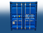 20 fuss container blau