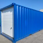 20ft Containergarage mit Rolltor RAL 5010