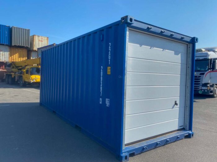 20ft Containergarage mit Rolltor RAL 5010