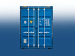 20 Fuss High Cube Seecontainer, Kobaltblau – Bild 2