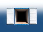 40 Fuß High-Cube-Seecontainer, One-Trip , blau – Bild 4
