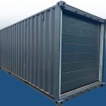 20-Fuß-Containergarage anthrazitgrau