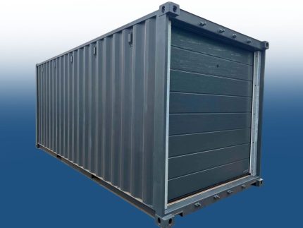 20-Fuß-Containergarage anthrazitgrau