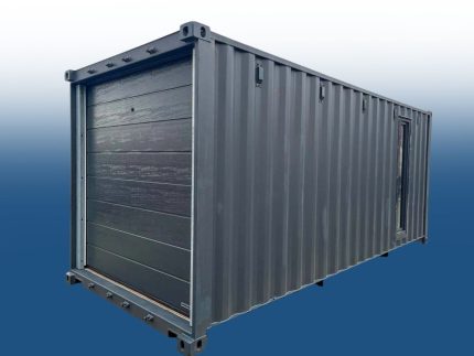 20 Fuss container gararage anthracite grey