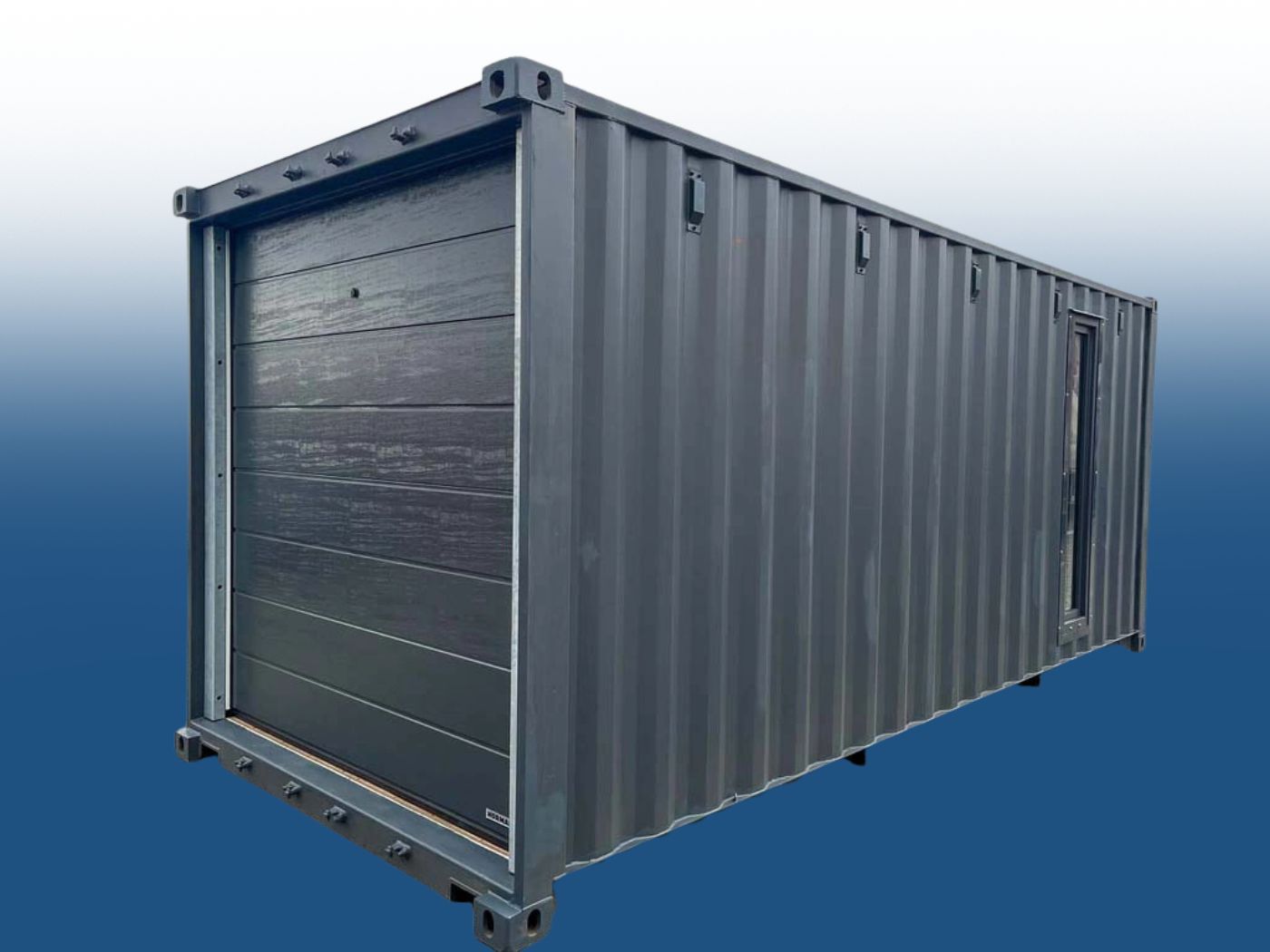 20 Fuss container gararage anthracite grey