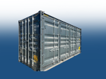 20 Fuß High Cube Container, anthrazitgrau
