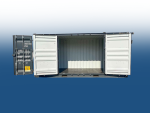 20' HC Container Mit Offener seite grau