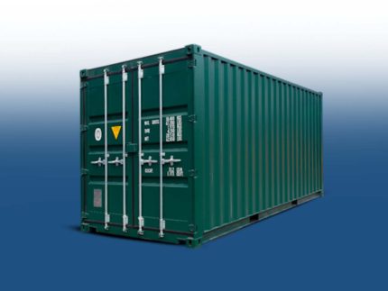 20ft Container-gruen einmalige Fahrt