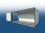 20ft High Cube Container Anthracite grey