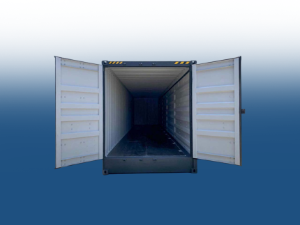 40 Fuss High Cube Container Anthracite grey