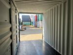 20 Fuß Container mit offener Seite, High Cube, anthrazitgrau – Bild 4