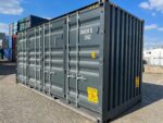 20 Fuß Container mit offener Seite, High Cube, anthrazitgrau – Bild 7