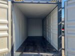 20 Fuß Container mit offener Seite, High Cube, anthrazitgrau – Bild 5